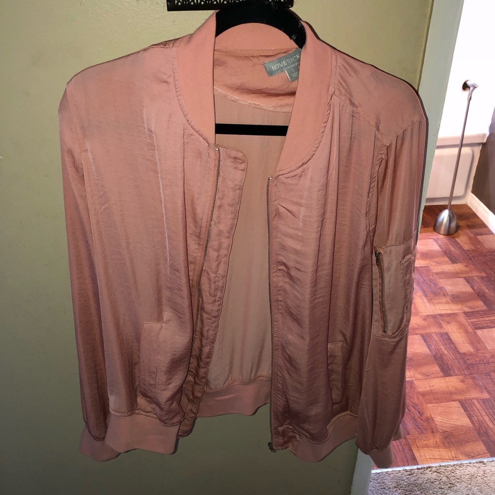 Pink cropped sweater